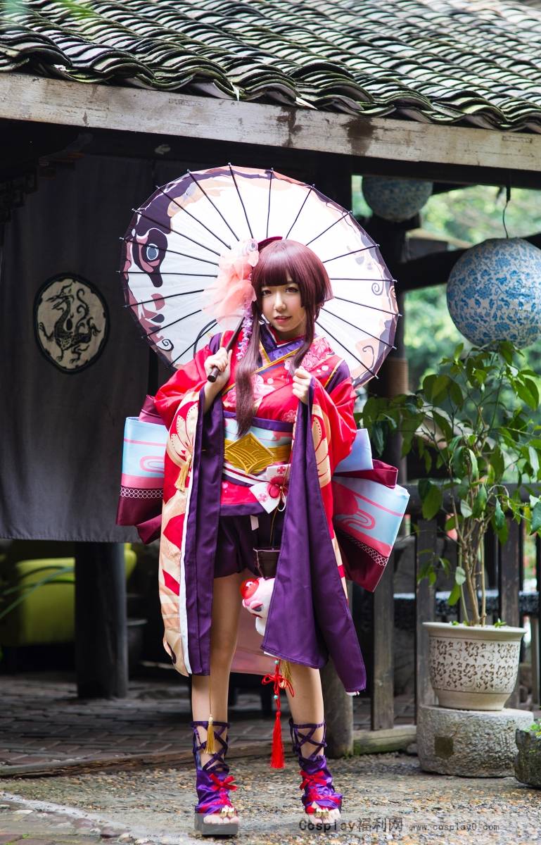 Cosplay福利/【cos正片】阴阳师cosplay神乐和服萝莉美图