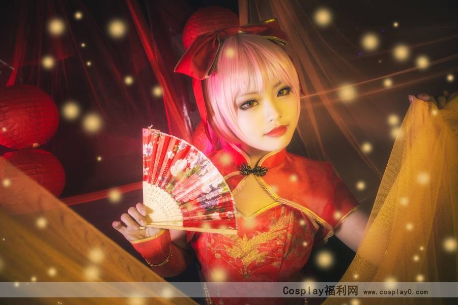 Cosplay福利/金丝雀巡音流歌旗袍网袜cosplay美女图片