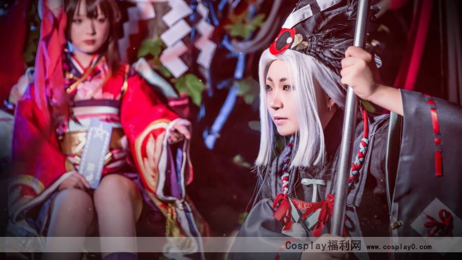 Cosplay福利/二次元萝莉阴阳师手游神乐和服cosplay美女图片