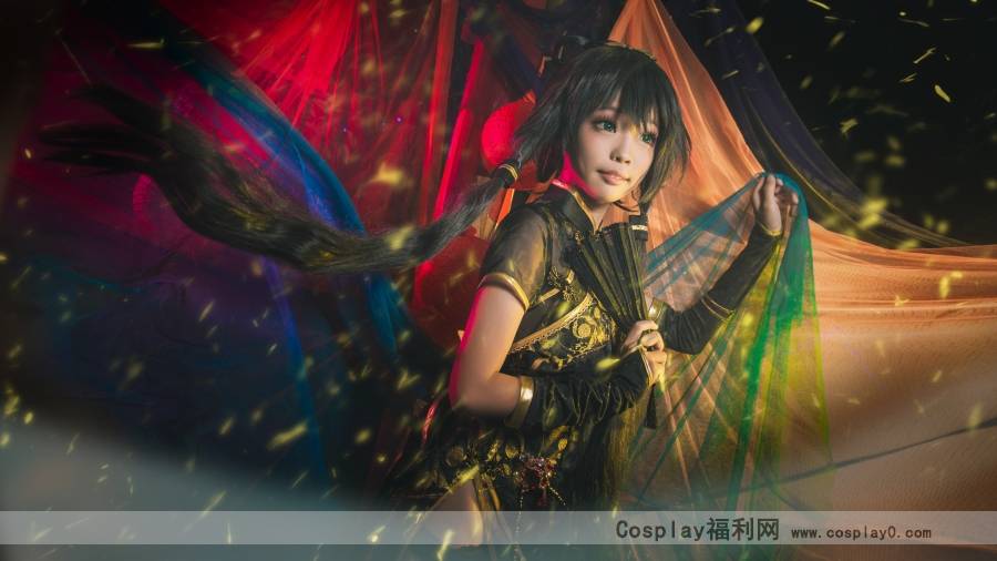 Cosplay福利/金丝雀巡音流歌旗袍网袜cosplay美女图片