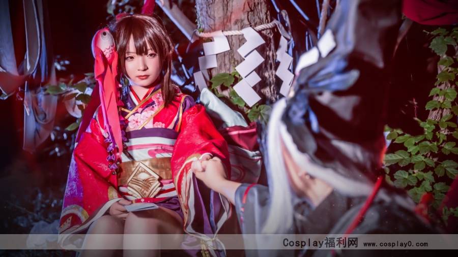 Cosplay福利/二次元萝莉阴阳师手游神乐和服cosplay美女图片