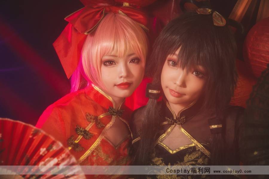 Cosplay福利/金丝雀巡音流歌旗袍网袜cosplay美女图片
