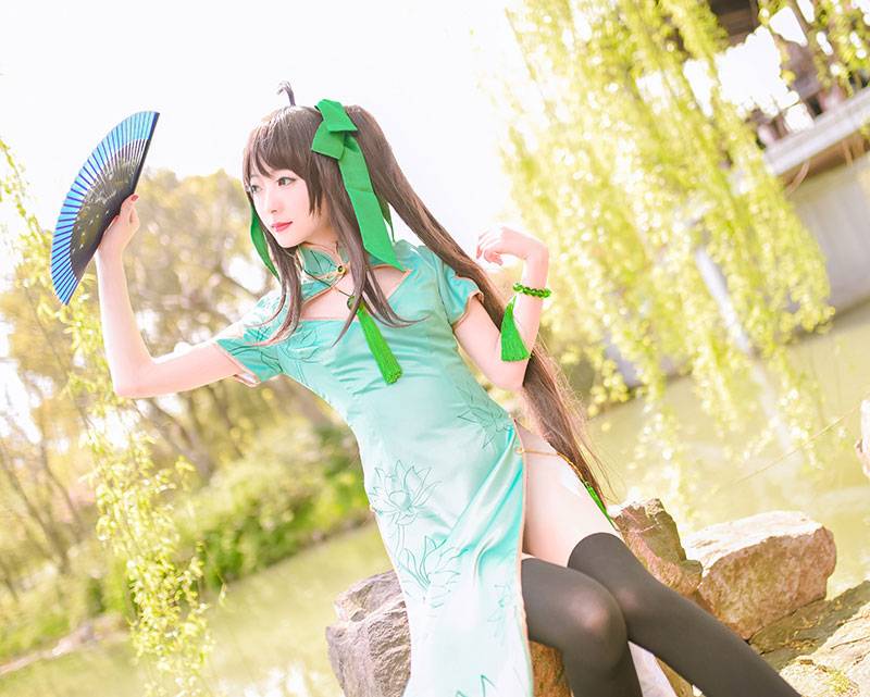 Cosplay福利/王者女英雄Cosplay泳装孙尚香旗袍美图