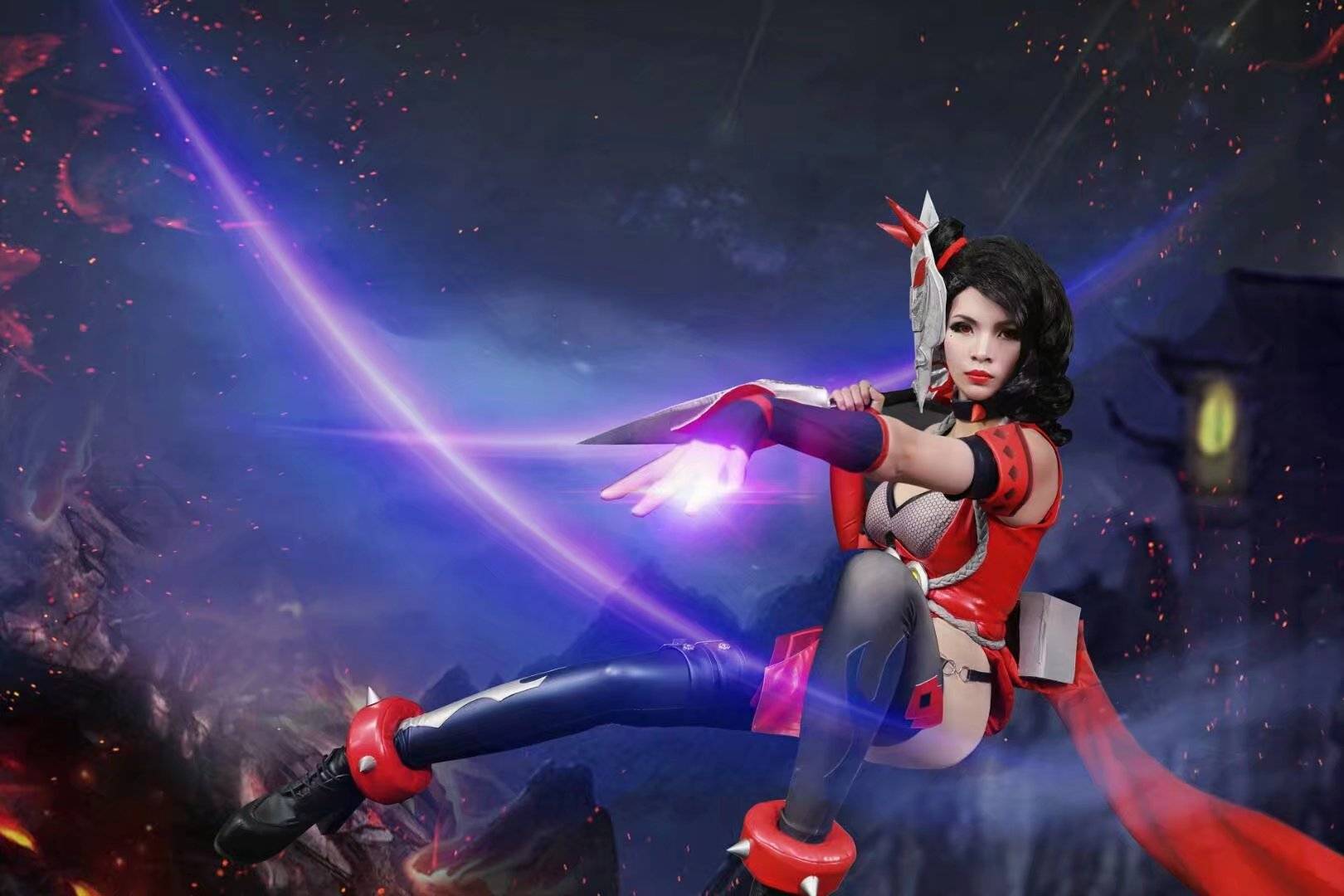 Cosplay福利/王者女英雄Cosplay泳装 王者荣耀cosplay荆轲图片