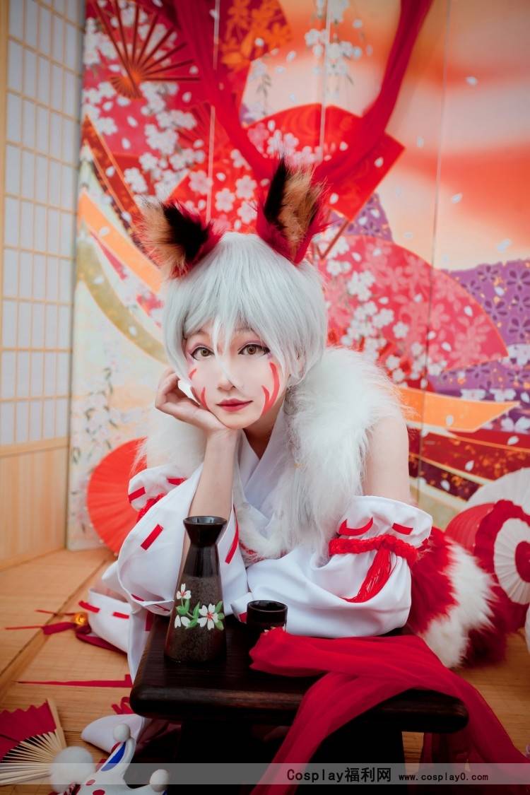 Cosplay福利/二次元萝莉阴阳师手游白藏主cos美女图片