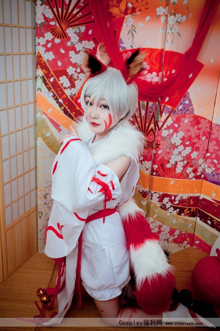 Cosplay福利/二次元萝莉阴阳师手游白藏主cos美女图片
