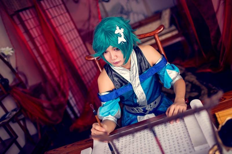 Cosplay福利/半次元coser最新王者荣耀cosplay庄周图片