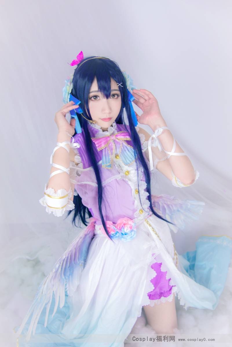 Cosplay福利/Love Live!南小鸟园田海未腿控裸足cosplay美女图片
