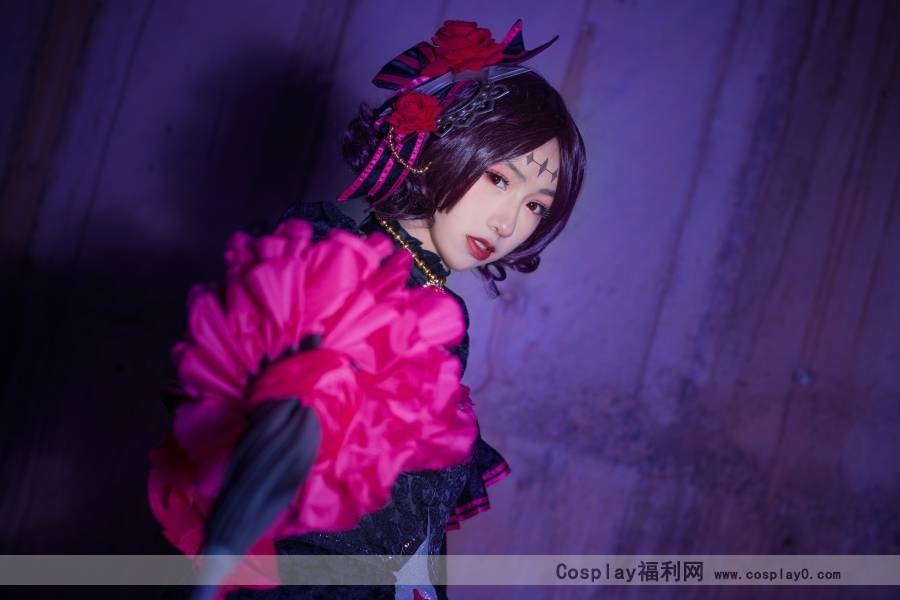 Cosplay福利/二次元美女王者荣耀cosplay露娜哥特玫瑰图片