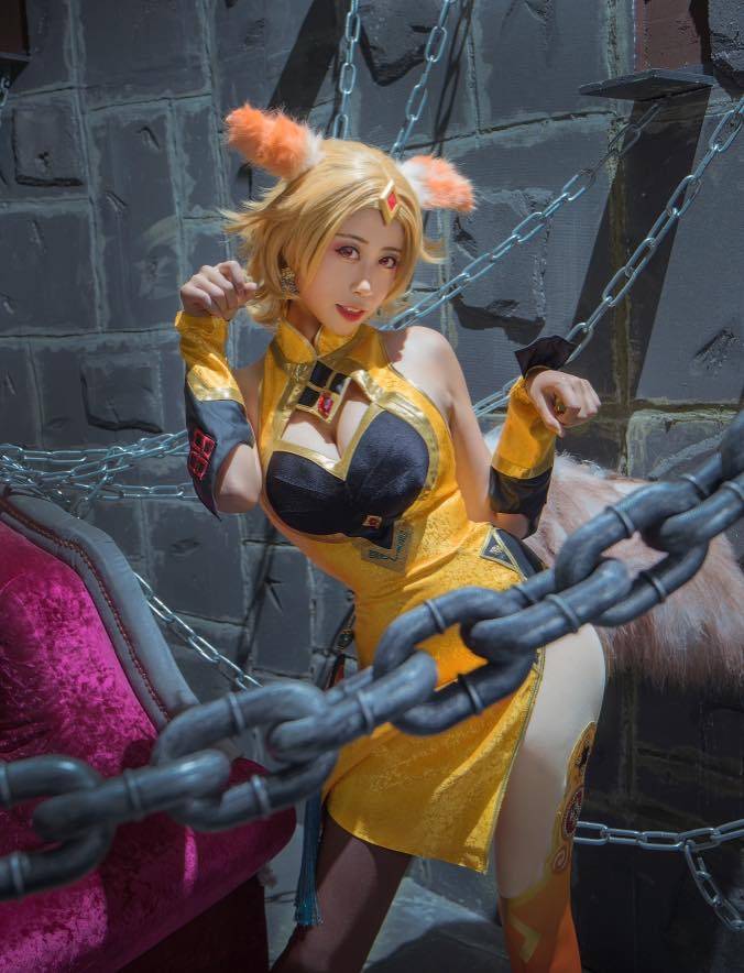 Cosplay福利/王者女英雄Cosplay泳装 王者荣耀妲己cosplay图片