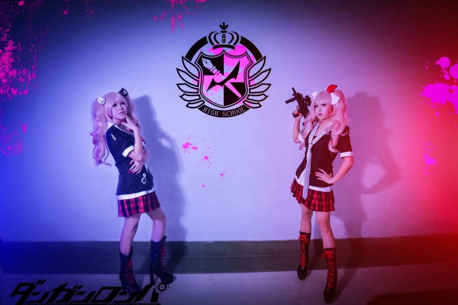 Cosplay福利/半次元美女coser弹丸论破江之岛盾子cosplay图片