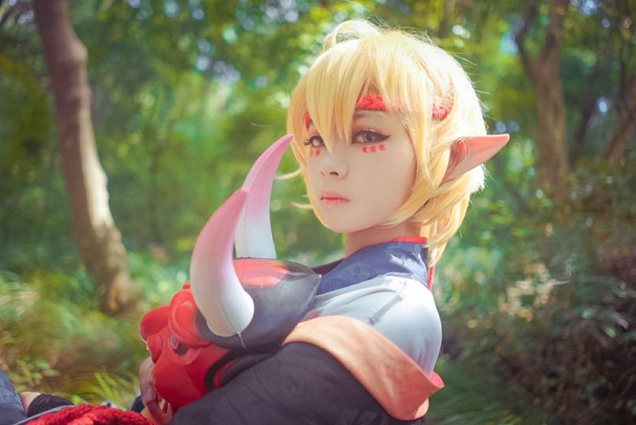 Cosplay福利/半次元福利向阴阳师cosplay般若美女图片