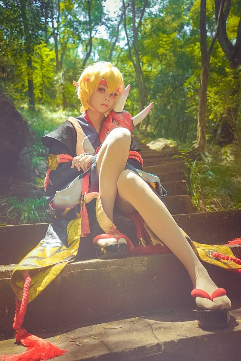 Cosplay福利/半次元福利向阴阳师cosplay般若美女图片