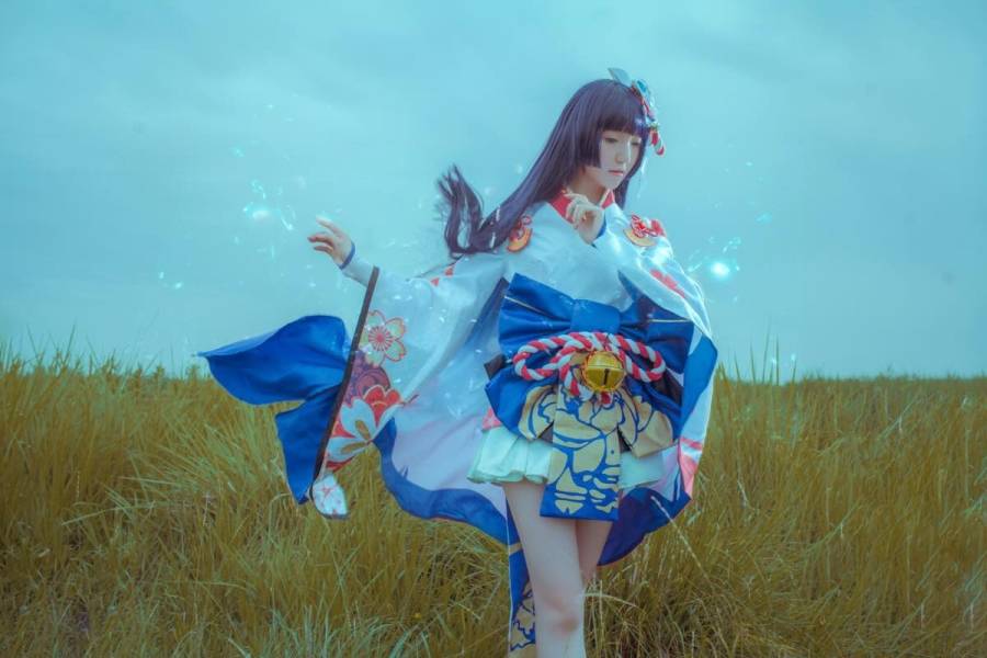 Cosplay福利/半次元福利向阴阳师cosplay雪女美女图片