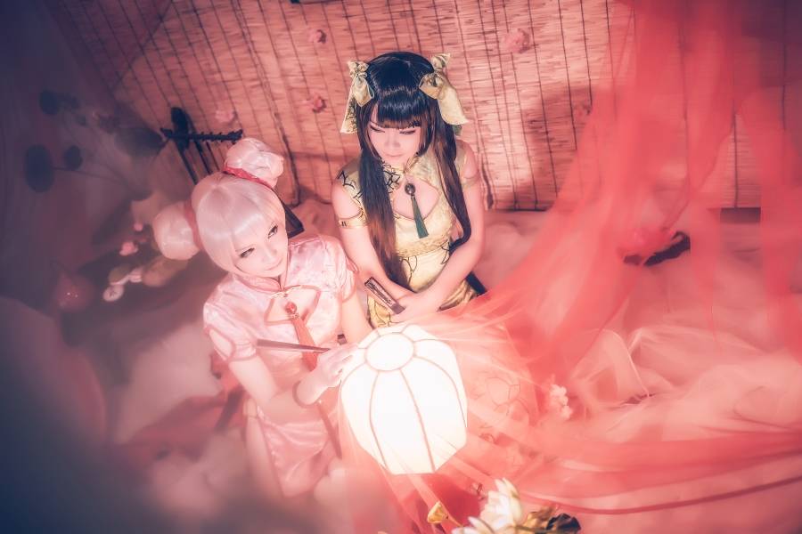 Cosplay福利/王者荣耀小乔孙尚香同人旗袍cosplay图片