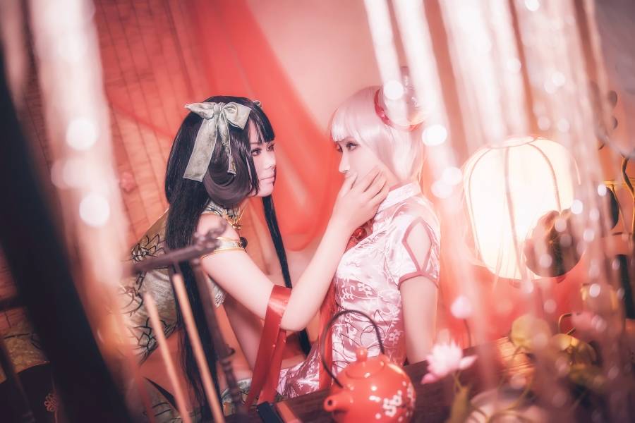 Cosplay福利/王者荣耀小乔孙尚香同人旗袍cosplay图片