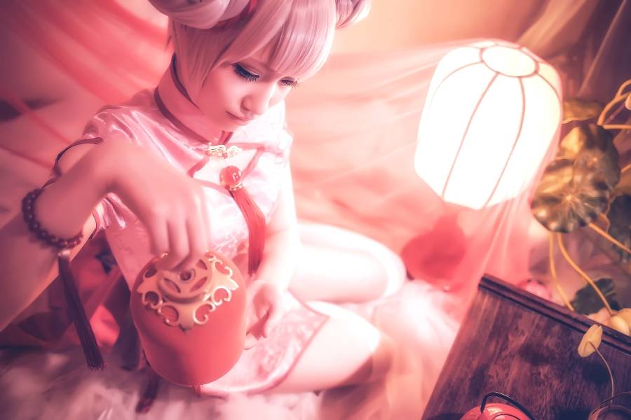 Cosplay福利/王者荣耀小乔孙尚香同人旗袍cosplay图片