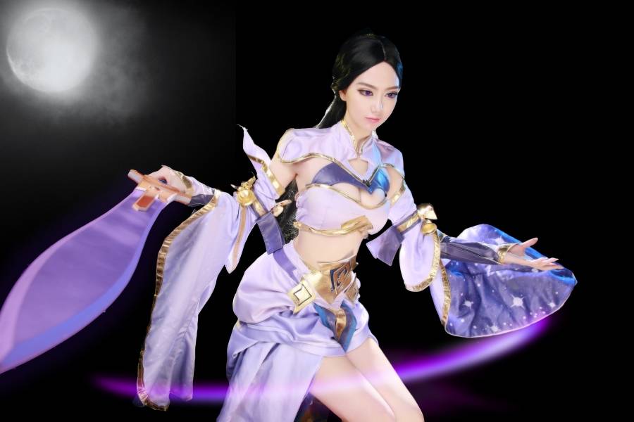 Cosplay福利/王者女英雄Cosplay泳装 王者荣耀露娜cosplay图片