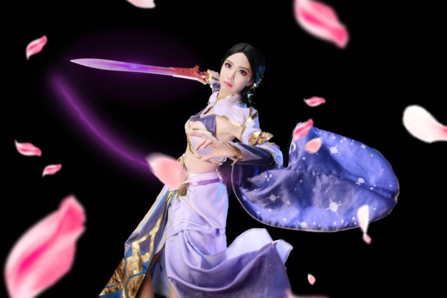 Cosplay福利/王者女英雄Cosplay泳装 王者荣耀露娜cosplay图片