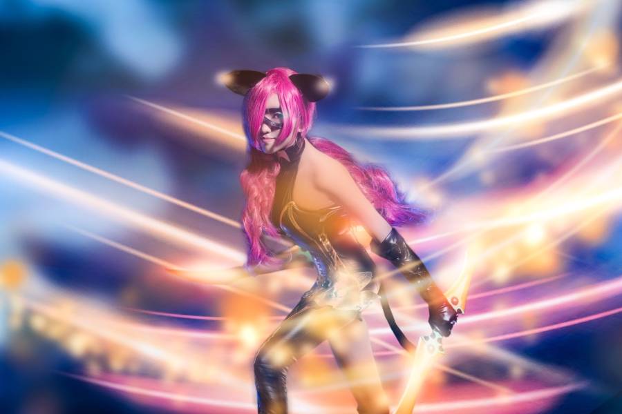 Cosplay福利/王者女英雄Cosplay泳装 王者荣耀cosplay荆轲