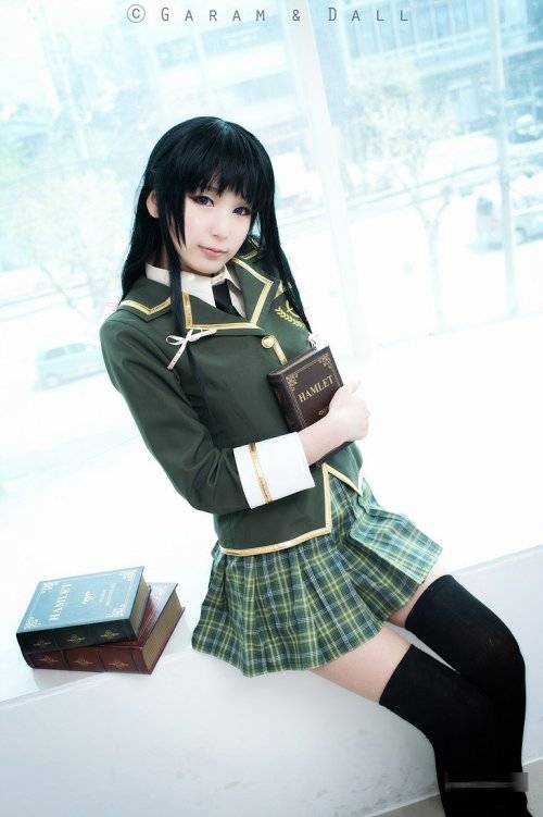Cosplay福利/超萌少女短裙秒杀宅男！螺旋猫清纯校服cos写真福利