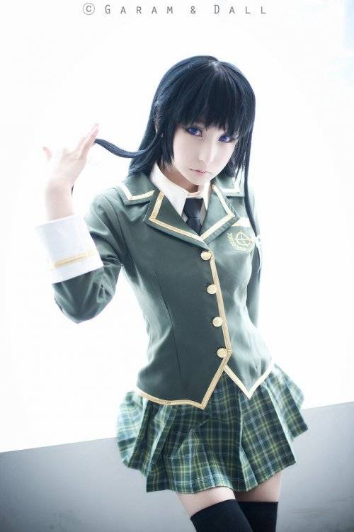 Cosplay福利/超萌少女短裙秒杀宅男！螺旋猫清纯校服cos写真福利