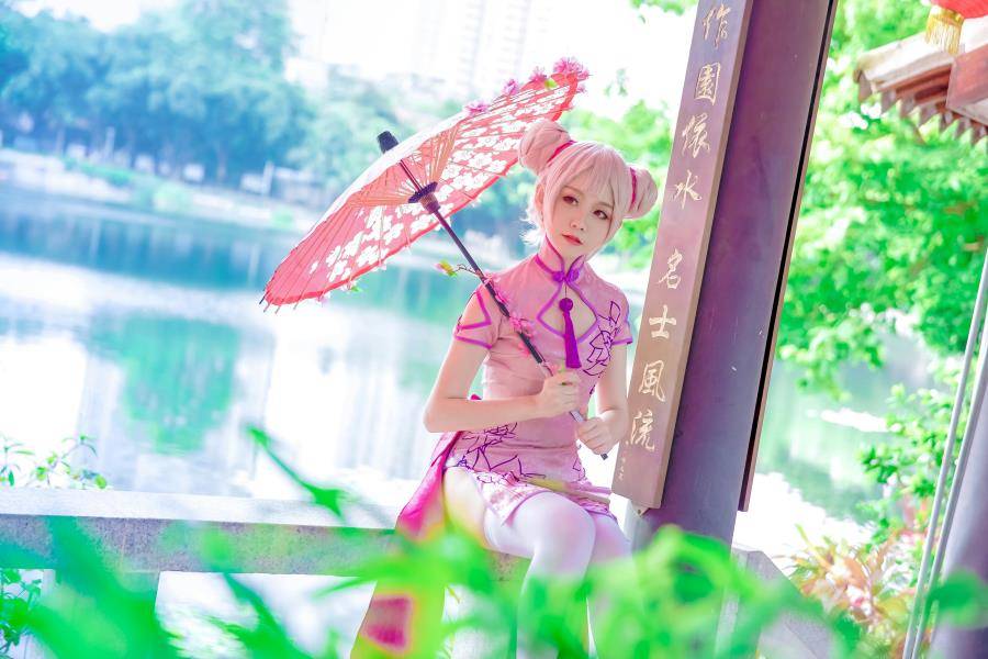 Cosplay福利/coser小彦王者荣耀小乔孙尚香旗袍cosplay图片