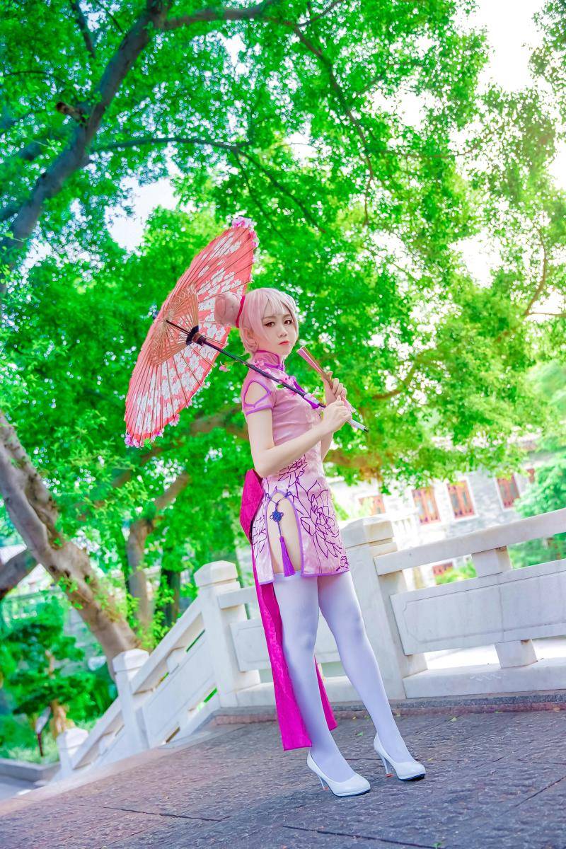 Cosplay福利/coser小彦王者荣耀小乔孙尚香旗袍cosplay图片