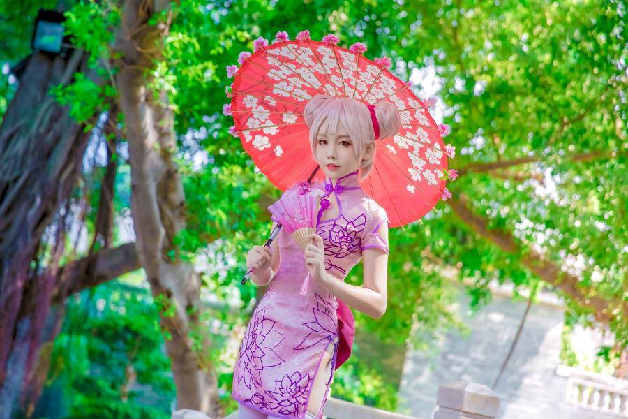 Cosplay福利/coser小彦王者荣耀小乔孙尚香旗袍cosplay图片