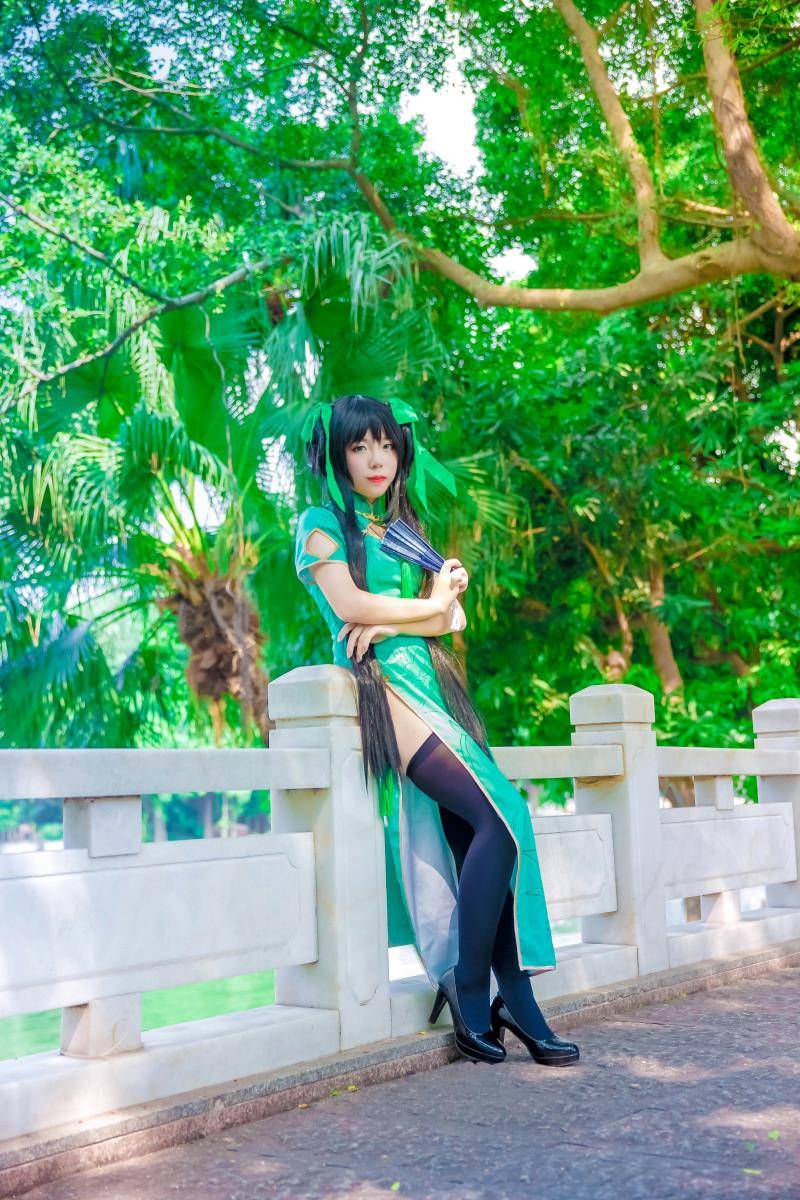 Cosplay福利/coser小彦王者荣耀小乔孙尚香旗袍cosplay图片
