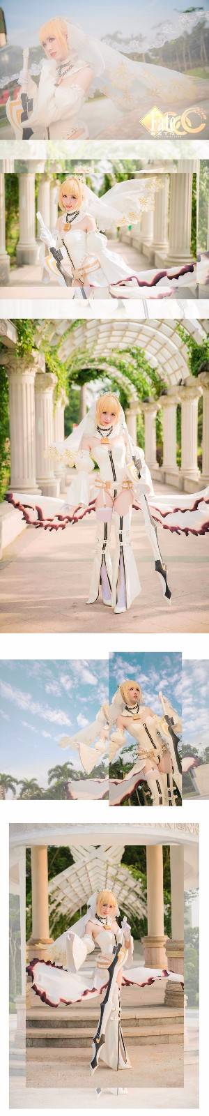 Cosplay福利/ :｡Fate｡: 系列 花嫁尼禄 二破