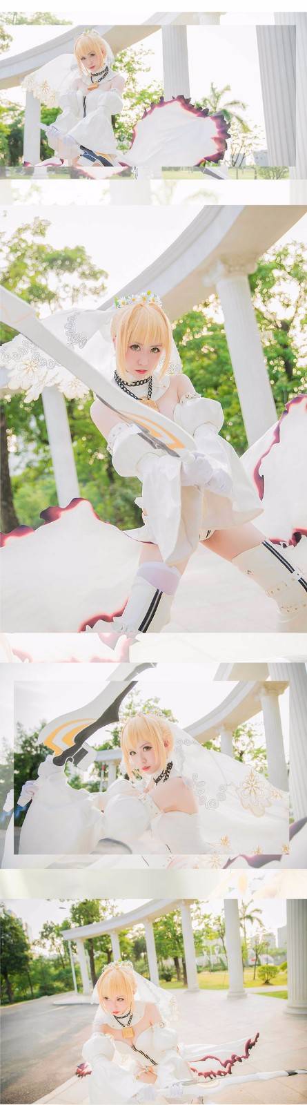 Cosplay福利/ :｡Fate｡: 系列 花嫁尼禄 二破