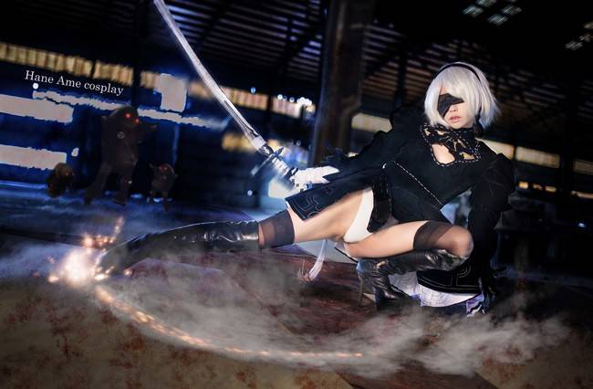 Cosplay福利/尼尔机械纪元 2B尤尔哈2号B型cosplay 雨波