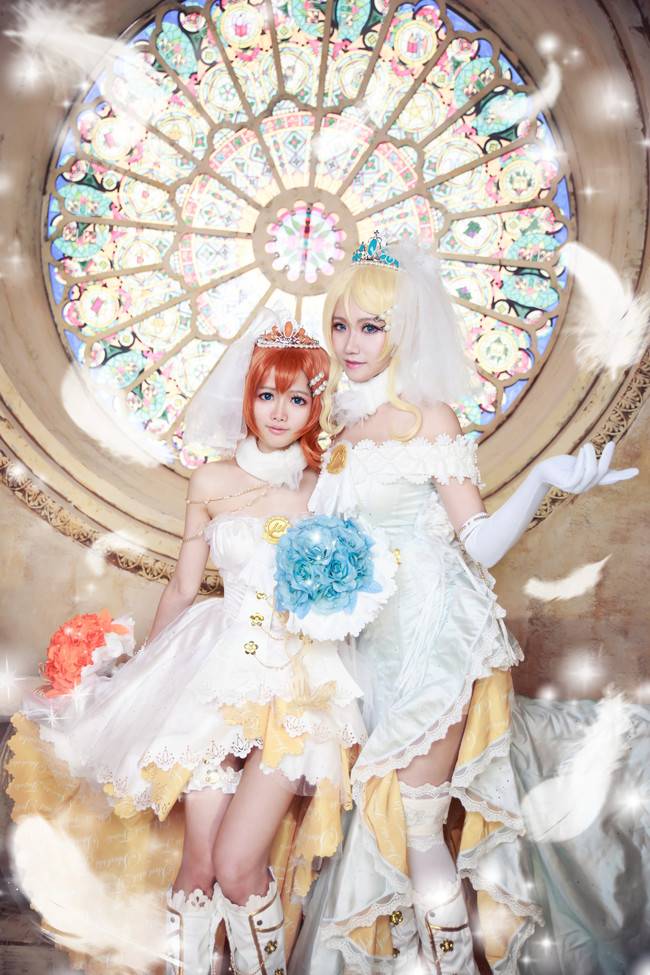 Cosplay福利/【Love Live！】绘里&果果婚纱ver.