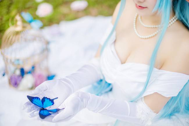 Cosplay福利/亚丝娜水精灵婚纱ver.