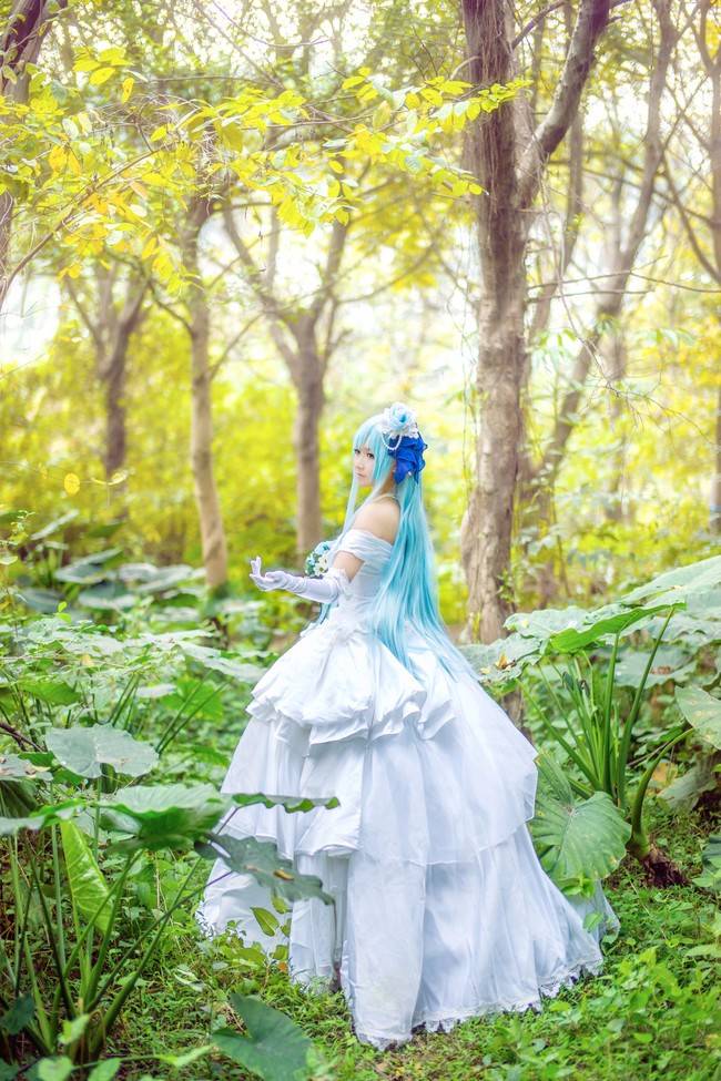 Cosplay福利/亚丝娜水精灵婚纱ver.