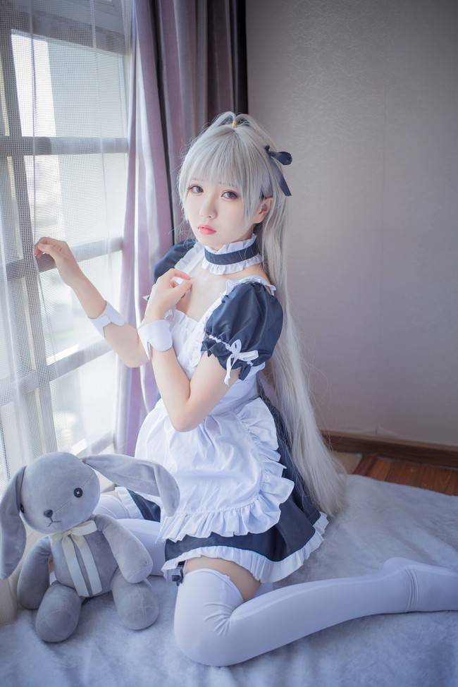 Cosplay福利/穹妹女仆同人ver. 白丝 春日野穹