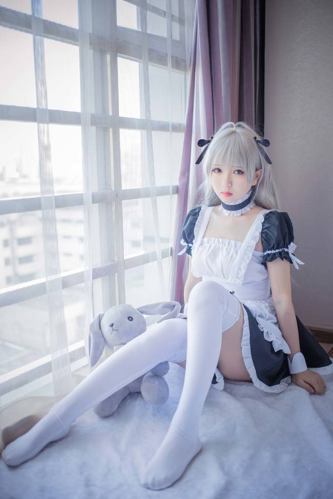 Cosplay福利/穹妹女仆同人ver. 白丝 春日野穹