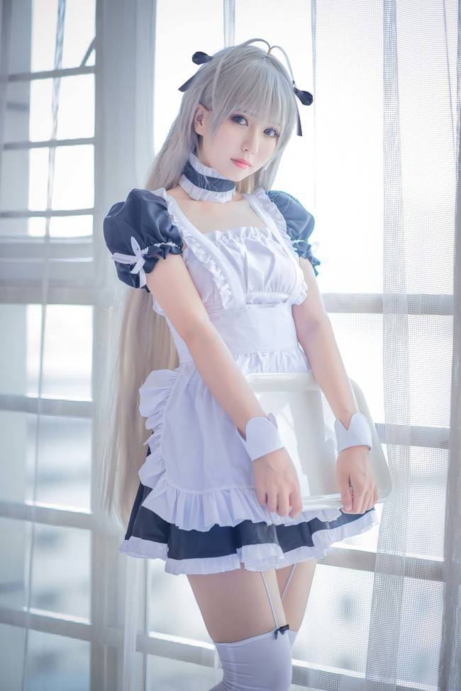 Cosplay福利/穹妹女仆同人ver. 白丝 春日野穹