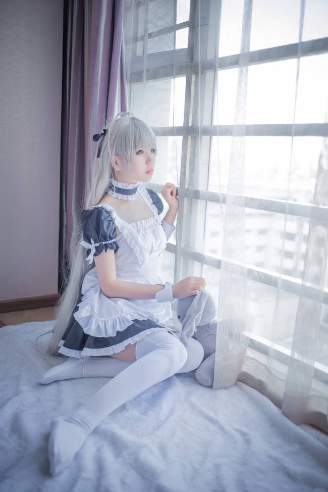 Cosplay福利/穹妹女仆同人ver. 白丝 春日野穹