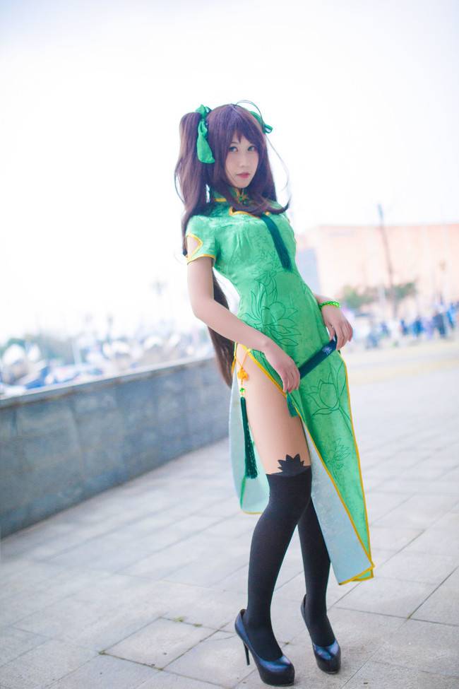 Cosplay福利/CD19孙尚香同人旗袍返图第二弹