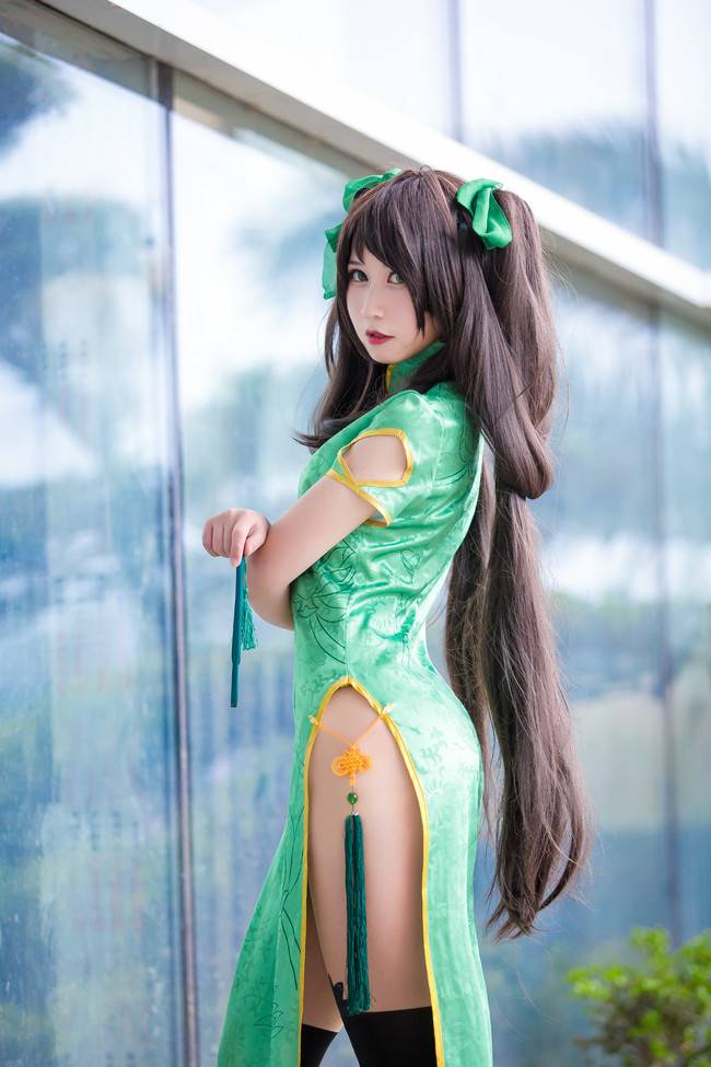 Cosplay福利/CD19孙尚香同人旗袍返图第二弹