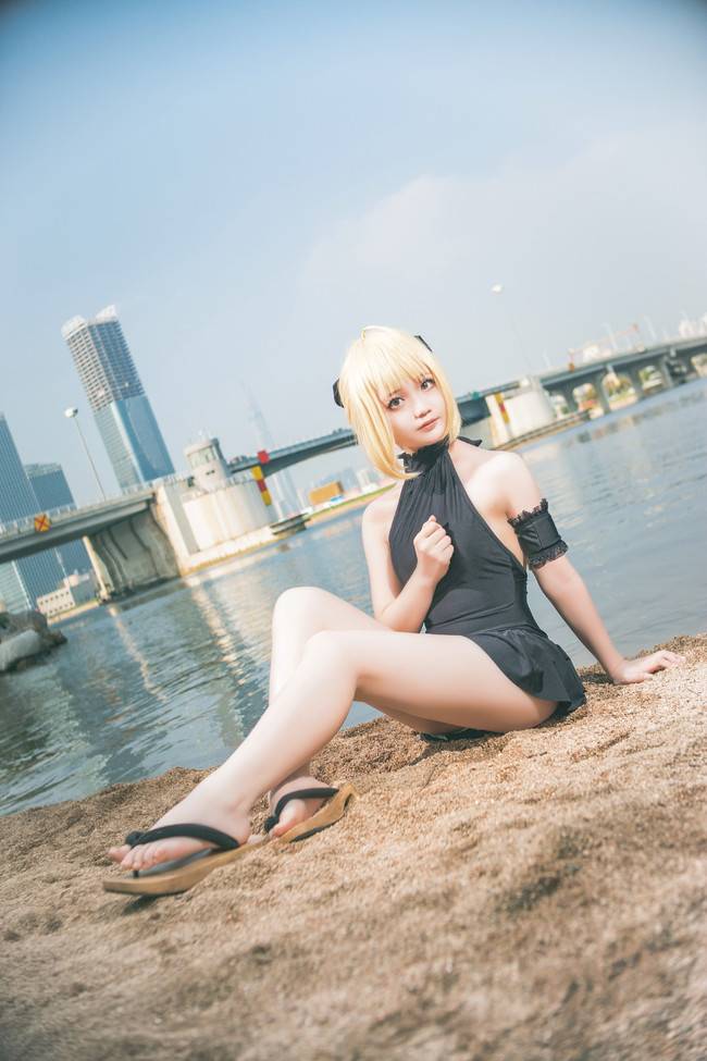 Cosplay福利/saber 水着