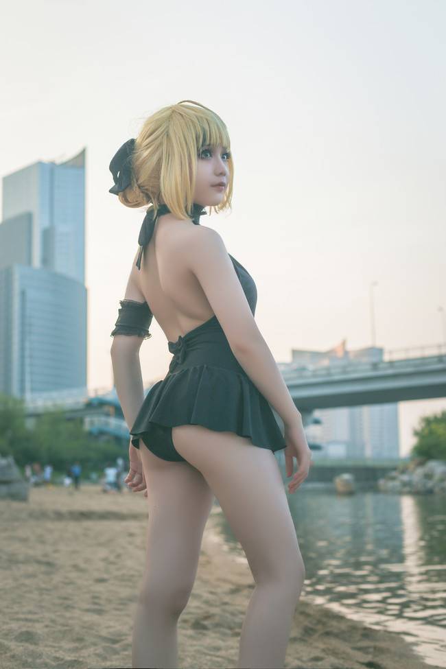 Cosplay福利/saber 水着