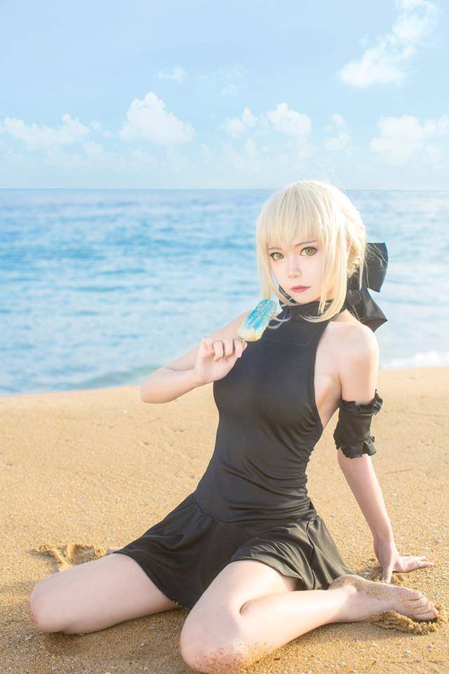 Cosplay福利/Saber Alter- 水着