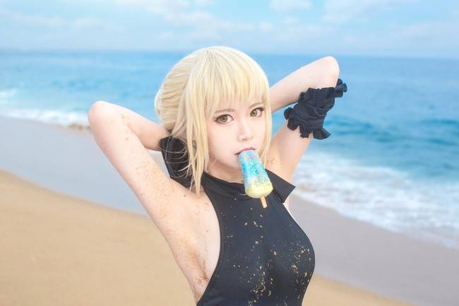 Cosplay福利/Saber Alter- 水着