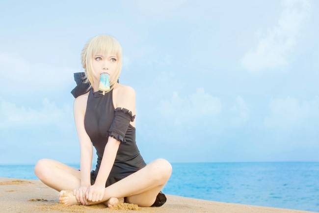 Cosplay福利/Saber Alter- 水着