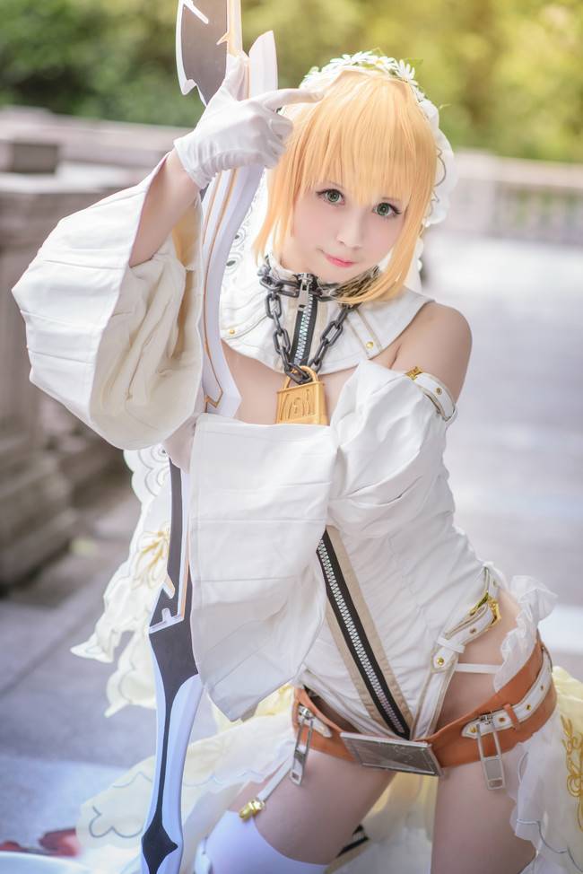 Cosplay福利/Fate/Grand Order 尼祿花嫁 靈基二