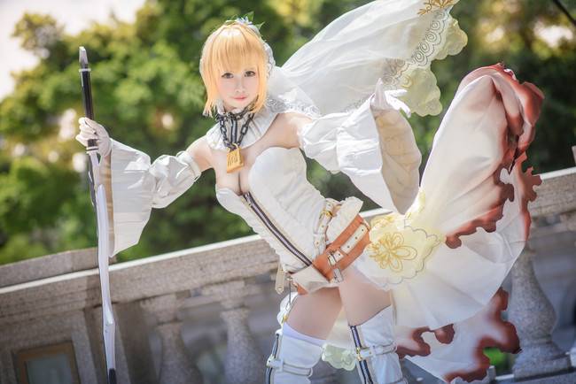 Cosplay福利/Fate/Grand Order 尼祿花嫁 靈基二