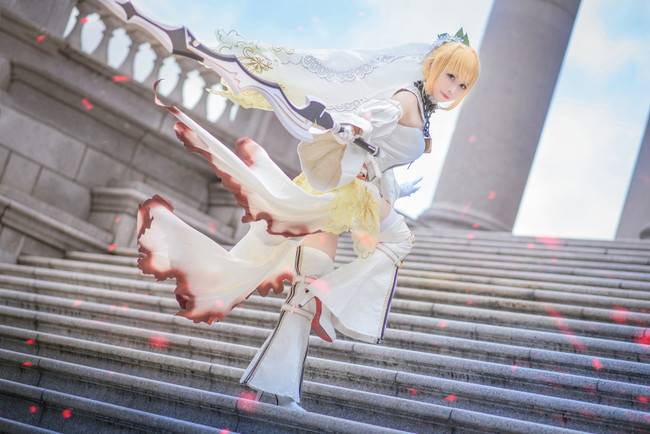 Cosplay福利/Fate/Grand Order 尼祿花嫁 靈基二